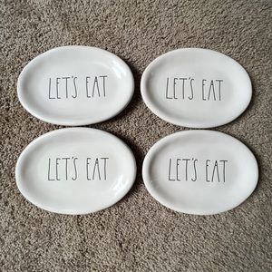 Rae Dunn Let’s Eat Appetizer Plates